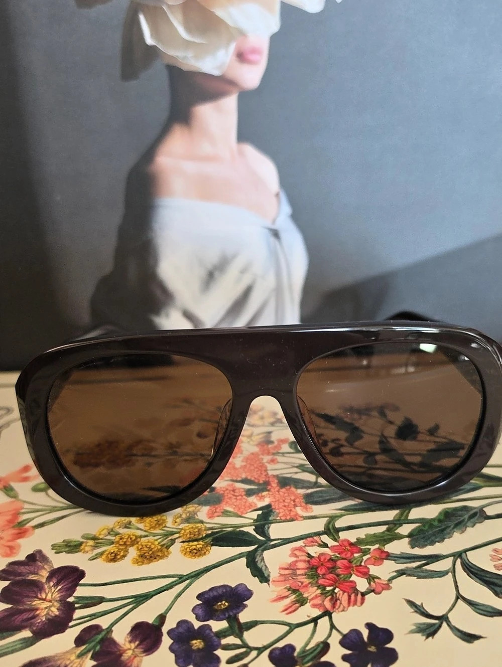Brown Oversized Sunglasses 70